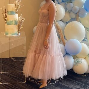 light pink tule milla dress. Perfect for any special occasion
